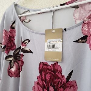 Lilac Clothing Dresses - Maternity Floral Batwing Midi Dress XL Lilac Clothing Dresses - Maternity Floral Batwing Midi Dress XL